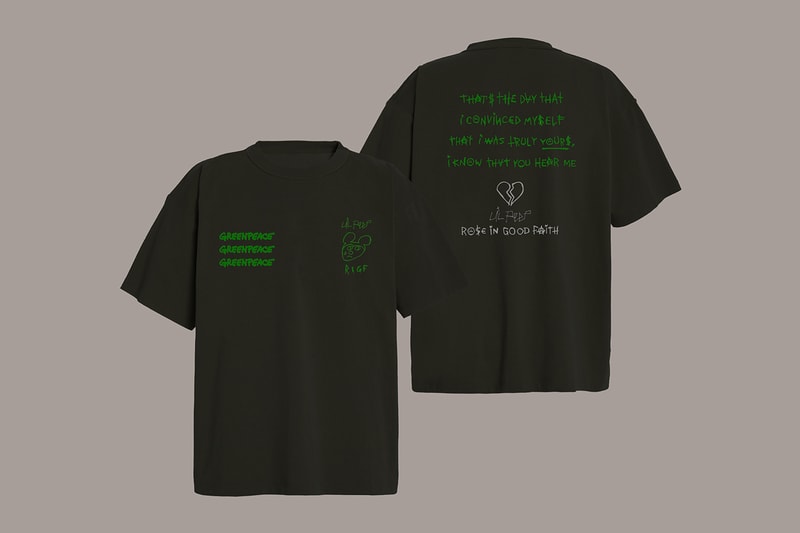Lil Peep ROSE IN GOOD FAITH Greenpeace Capsule Collection Release Info Buy Price RIGF
