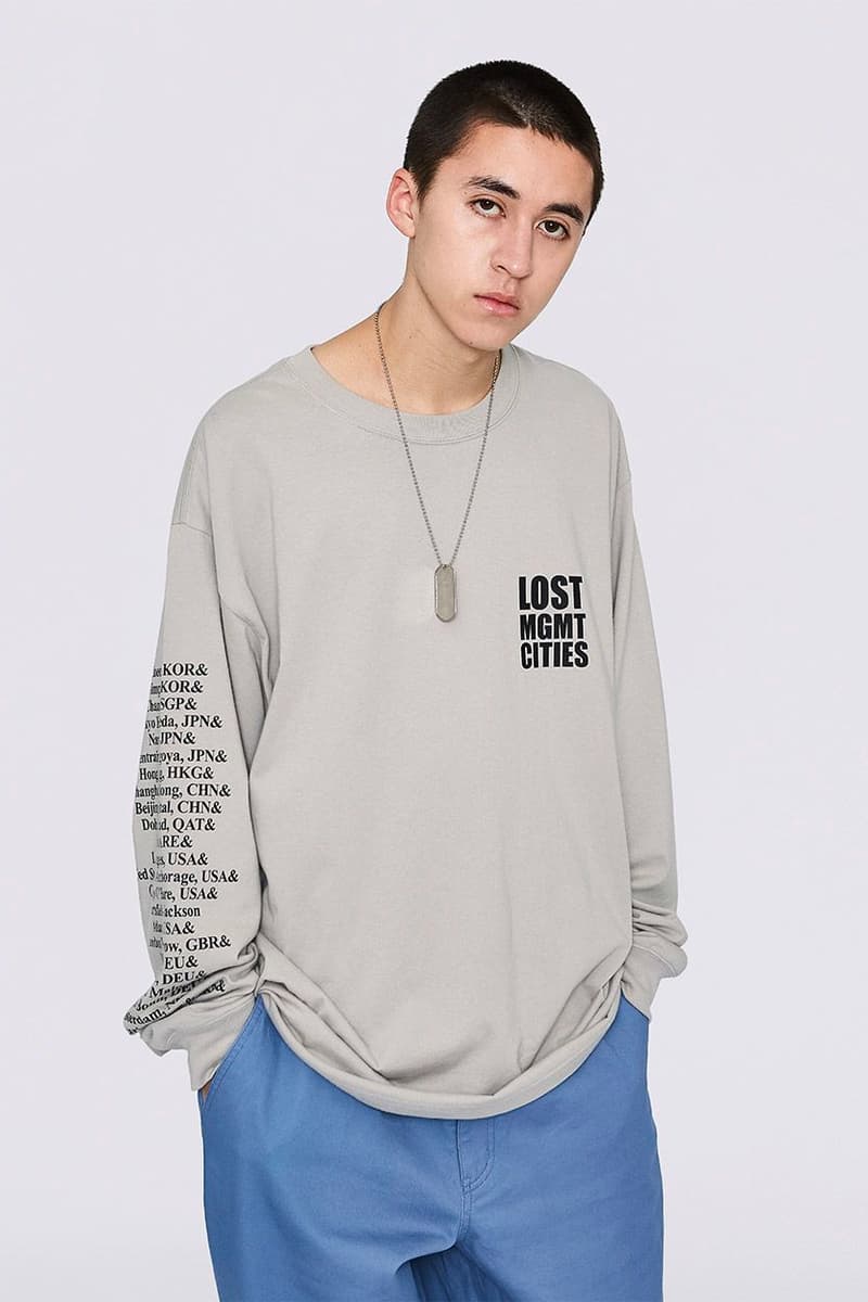 LMC Spring 2020 Collection lookbook lost management cities 1970 inspiration hippie jackets coats shirts hoodies windbreakers denim tie dye track pants graphic tees t shirts streetwear