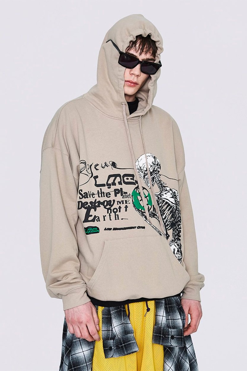 LMC Spring 2020 Collection lookbook lost management cities 1970 inspiration hippie jackets coats shirts hoodies windbreakers denim tie dye track pants graphic tees t shirts streetwear