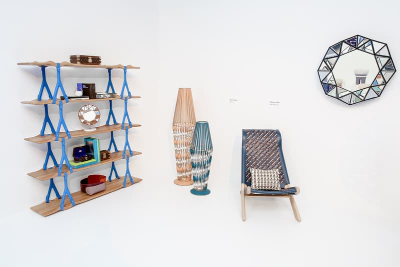 Louis Vuitton Objets Nomades Collection Frieze LA Chairs Couches Shelves Lamps Trunks Bomboca Sofa Campana Brothers Furniture Mirrors