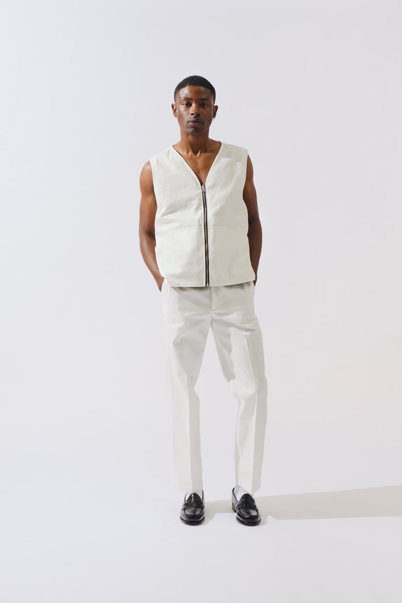 Maiden Noir Spring/Summer 2020 Collection Info "Space, Light, Order"  Le Corbusier Modern Purism Philosophy Jackets Blazers Shorts Pants Bucket Hats Blazers Shirts Vests