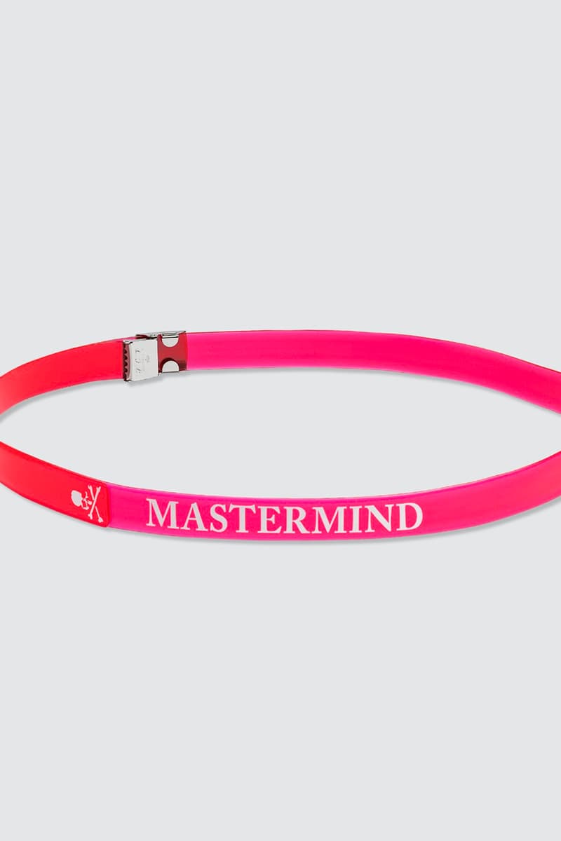 mastermind WORLD Vinyl Belt Release Info Buy Price Black Red Pink Yellow Orange