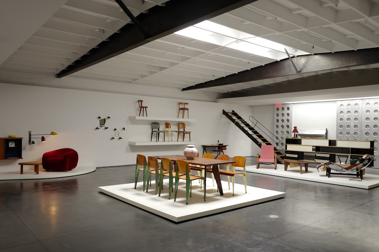 Maxfield Gallery LA Exhibition "Furnished Room" Furniture Chairs Tables Fixtures Eames Frieze LA