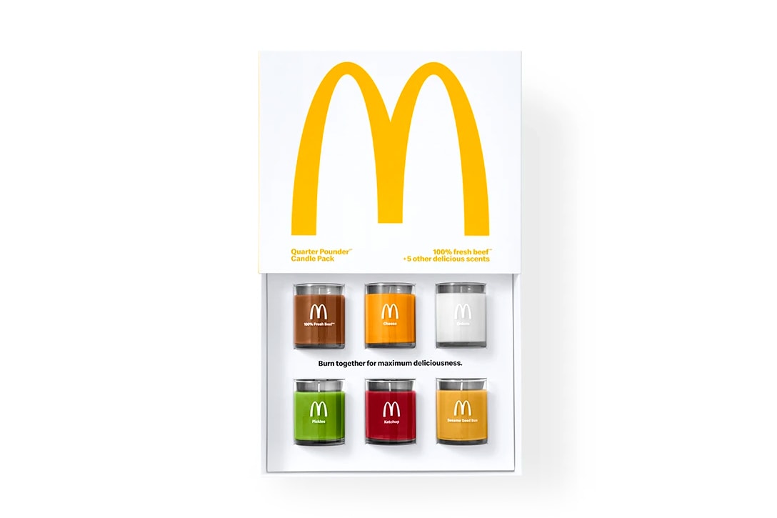 Mcdonald’s Quarter Pounder Fan Club Merch Release Info Buy Price Scented Candle Pack Locket Mittens Pin Calendar T shirt