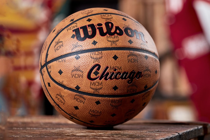 mcm worldwide wilson chicago basketball all star weekend collectors edition visetos pattern premium composite leather city wilson logos 