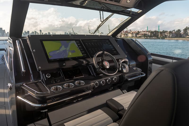 mercedes amg cigarette racing miami international boat show speedboat g63 wagon suv