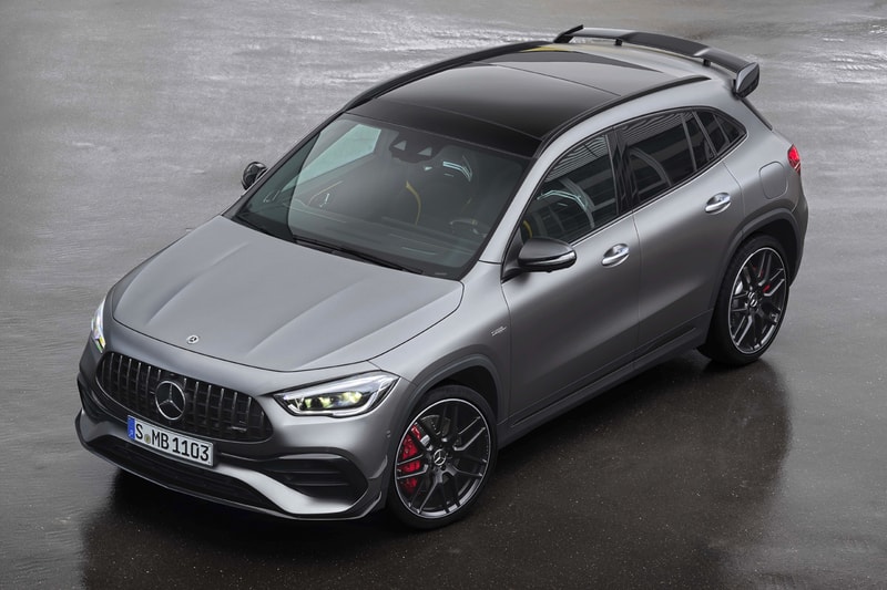 2021 2020 geneva motor show mercedes benz amg gla 45 crossover four cylinder engine powertrain