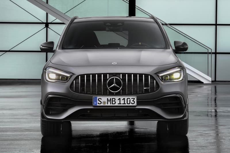 2021 2020 geneva motor show mercedes benz amg gla 45 crossover four cylinder engine powertrain