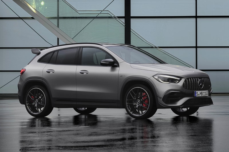 2021 2020 geneva motor show mercedes benz amg gla 45 crossover four cylinder engine powertrain