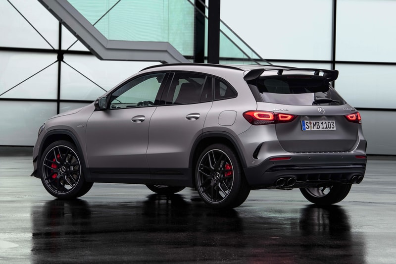 2021 2020 geneva motor show mercedes benz amg gla 45 crossover four cylinder engine powertrain