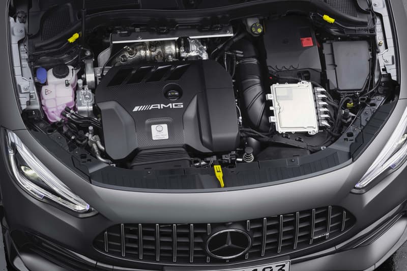 2021 2020 geneva motor show mercedes benz amg gla 45 crossover four cylinder engine powertrain