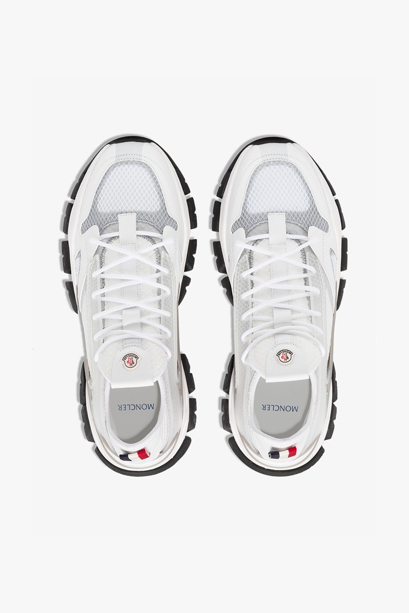 Moncler Trevor Sneakers White Gray sneakers footwear shoes kicks trainers runners spring summer 2020 collection mountaineering made in italy alpine outdoor sportswear red white blue