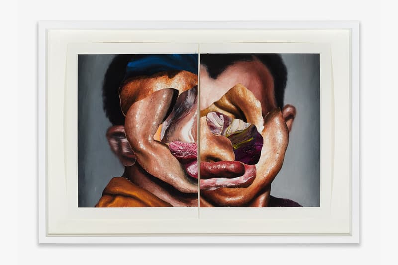 Nathaniel Mary Quinn Exhibition "Soil, Seed, and Rain" Rhona Hoffman Gallery Paintings Expressionistic Cubism Deconstruction Portraits