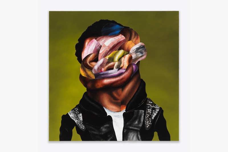 Nathaniel Mary Quinn Exhibition "Soil, Seed, and Rain" Rhona Hoffman Gallery Paintings Expressionistic Cubism Deconstruction Portraits 