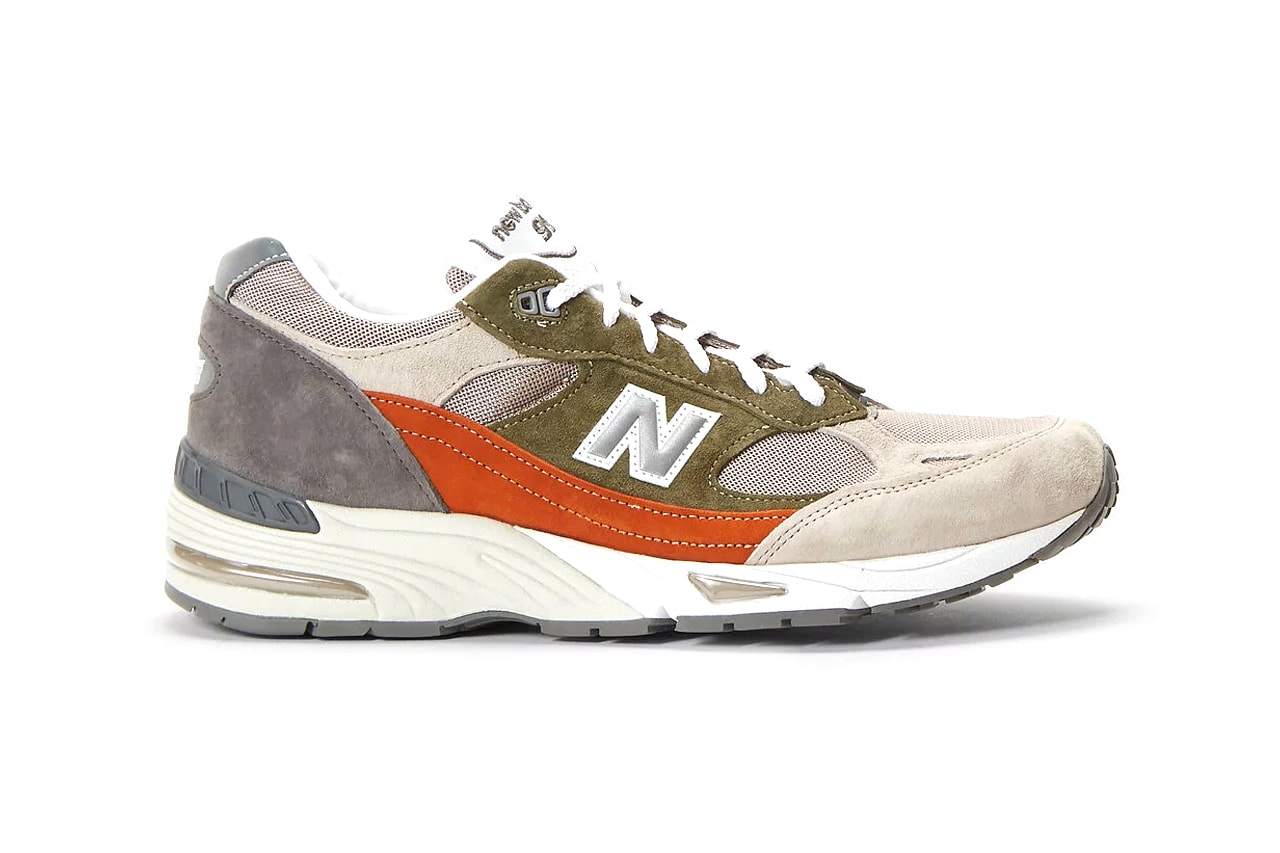 New Balance 991 Green suede leather abzorb midsole encap duo footwear sneakers kicks shoes trainers runners fall winter 2020 collection earth tone pigskin american maine Fearlessly Independent Since 1906