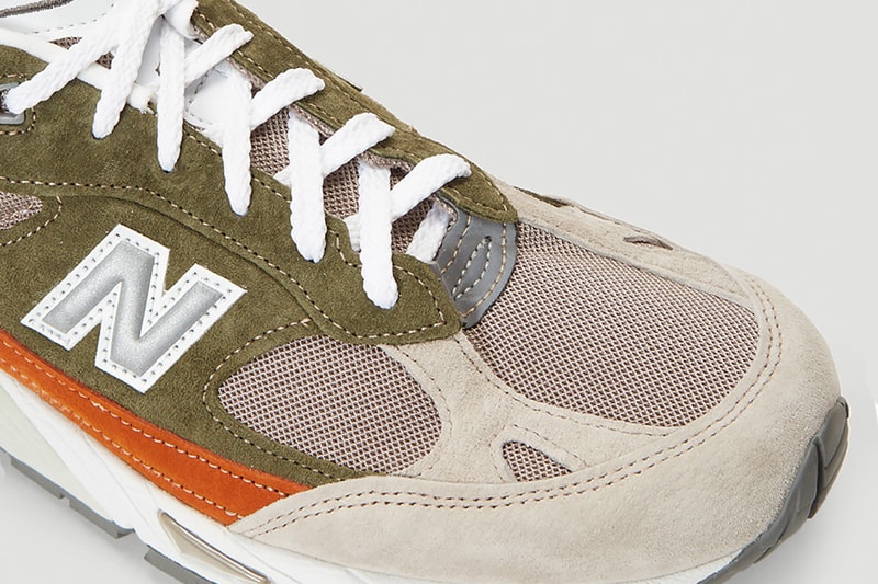 New Balance 991 Green suede leather abzorb midsole encap duo footwear sneakers kicks shoes trainers runners fall winter 2020 collection earth tone pigskin american maine Fearlessly Independent Since 1906