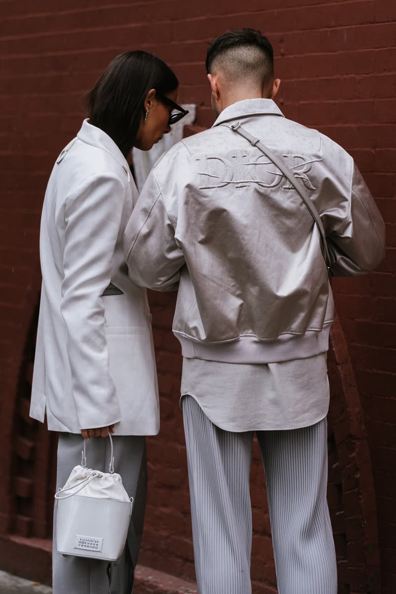 New York Fashion Week Men's Fall/Winter 2020 Street Style Menswear Footwear Womenswear Looks Sneakers Outerwear Undercover x Supreme Louis Vuitton Virgil Abloh Off-White x Nike Tom Sachs Mars Yard Dior Kim Jones Scarr's Pizza AF1