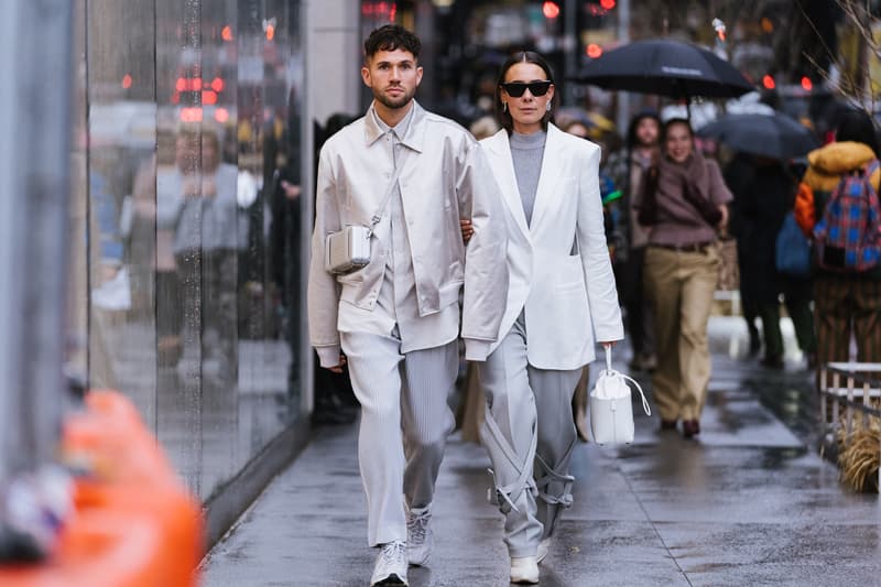 New York Fashion Week Men's Fall/Winter 2020 Street Style Menswear Footwear Womenswear Looks Sneakers Outerwear Undercover x Supreme Louis Vuitton Virgil Abloh Off-White x Nike Tom Sachs Mars Yard Dior Kim Jones Scarr's Pizza AF1