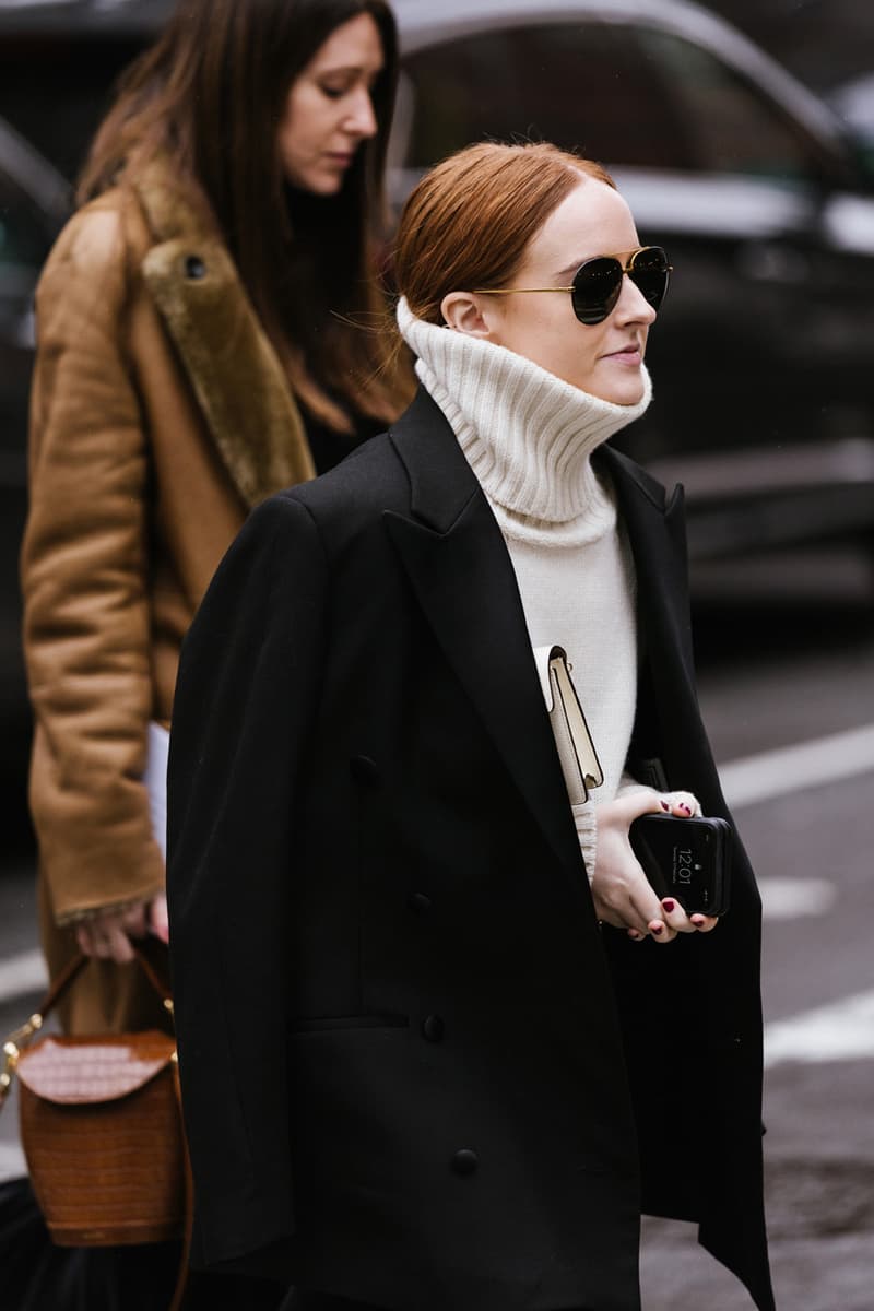 New York Fashion Week Men's Fall/Winter 2020 Street Style Menswear Footwear Womenswear Looks Sneakers Outerwear Undercover x Supreme Louis Vuitton Virgil Abloh Off-White x Nike Tom Sachs Mars Yard Dior Kim Jones Scarr's Pizza AF1