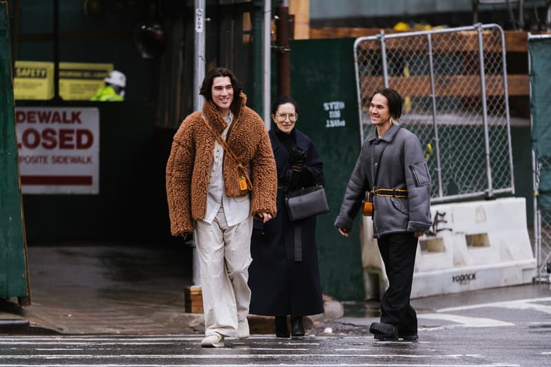 New York Fashion Week Men's Fall/Winter 2020 Street Style Menswear Footwear Womenswear Looks Sneakers Outerwear Undercover x Supreme Louis Vuitton Virgil Abloh Off-White x Nike Tom Sachs Mars Yard Dior Kim Jones Scarr's Pizza AF1