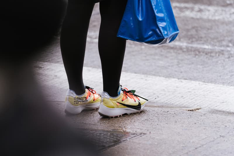 New York Fashion Week Men's Fall/Winter 2020 Street Style Menswear Footwear Womenswear Looks Sneakers Outerwear Undercover x Supreme Louis Vuitton Virgil Abloh Off-White x Nike Tom Sachs Mars Yard Dior Kim Jones Scarr's Pizza AF1