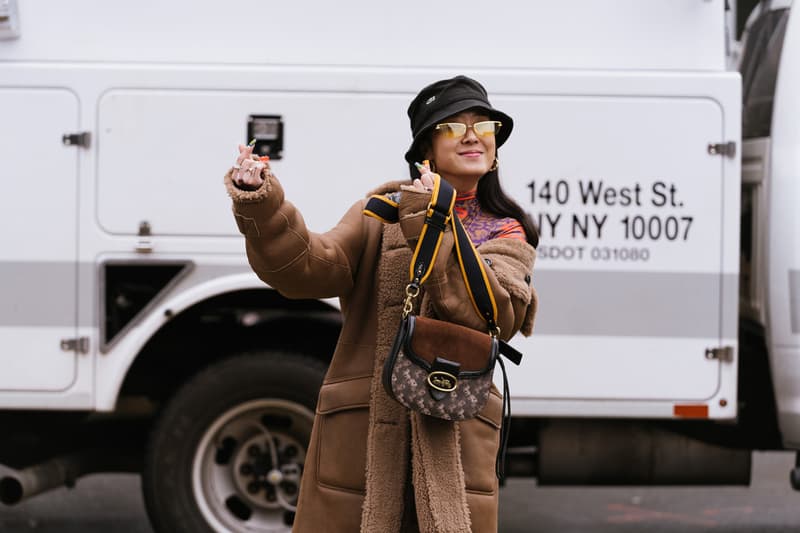 New York Fashion Week Men's Fall/Winter 2020 Street Style Menswear Footwear Womenswear Looks Sneakers Outerwear Undercover x Supreme Louis Vuitton Virgil Abloh Off-White x Nike Tom Sachs Mars Yard Dior Kim Jones Scarr's Pizza AF1