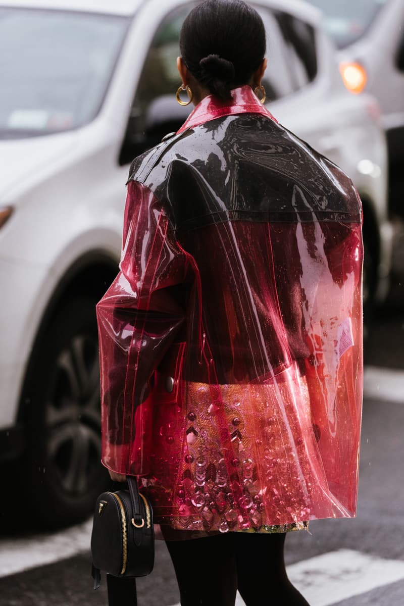 New York Fashion Week Men's Fall/Winter 2020 Street Style Menswear Footwear Womenswear Looks Sneakers Outerwear Undercover x Supreme Louis Vuitton Virgil Abloh Off-White x Nike Tom Sachs Mars Yard Dior Kim Jones Scarr's Pizza AF1