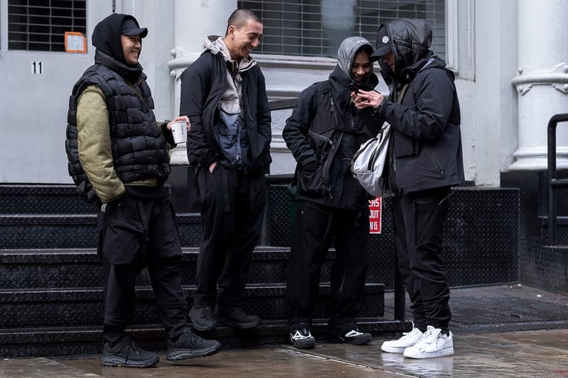 New York Fashion Week Men's Fall/Winter 2020 Street Style Menswear Footwear Womenswear Looks Sneakers Outerwear Undercover x Supreme Louis Vuitton Virgil Abloh Off-White x Nike Tom Sachs Mars Yard Dior Kim Jones Scarr's Pizza AF1