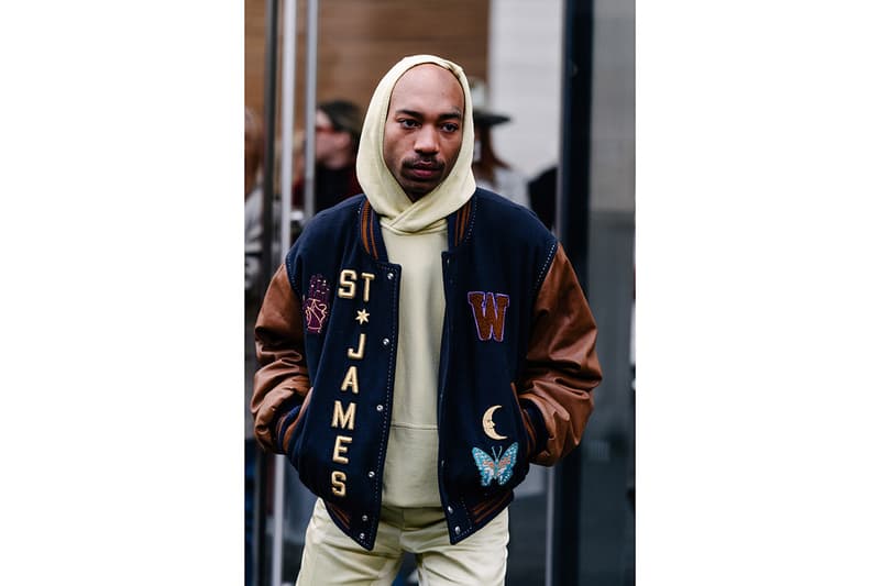 New York Fashion Week Men's Fall/Winter 2020 Street Style Menswear Footwear Womenswear Looks Sneakers Outerwear Undercover x Supreme Louis Vuitton Virgil Abloh Off-White x Nike Tom Sachs Mars Yard Dior Kim Jones Scarr's Pizza AF1