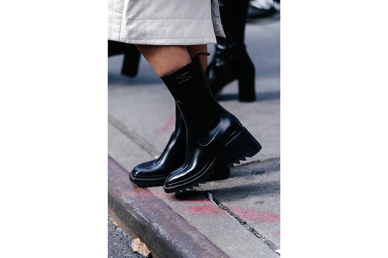 New York Fashion Week Men's Fall/Winter 2020 Street Style Menswear Footwear Womenswear Looks Sneakers Outerwear Undercover x Supreme Louis Vuitton Virgil Abloh Off-White x Nike Tom Sachs Mars Yard Dior Kim Jones Scarr's Pizza AF1