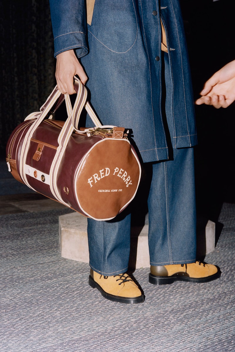Nicholas Daley fred perry george cox monkey boot barrel bag release information buy cop purchase