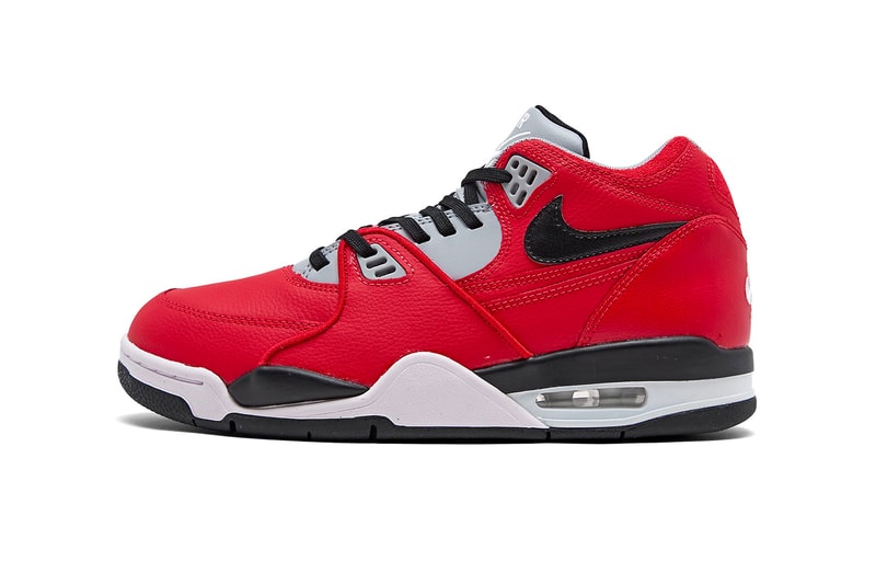 Nike Air Flight 89 Red Cement University Red Black Wolf Grey White CN5668 600 fall winter 2020 shoes sneakers kicks footwear basketball trainers runners performance swoosh streetwear
