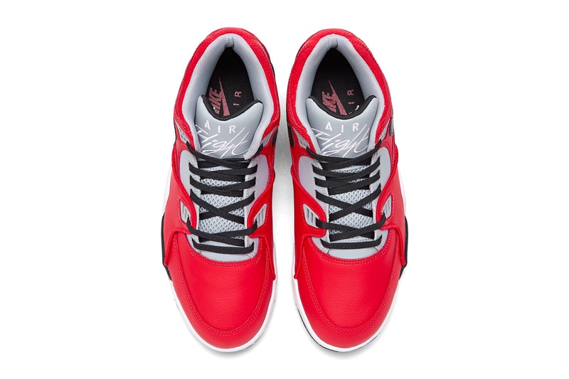 Nike Air Flight 89 Red Cement University Red Black Wolf Grey White CN5668 600 fall winter 2020 shoes sneakers kicks footwear basketball trainers runners performance swoosh streetwear