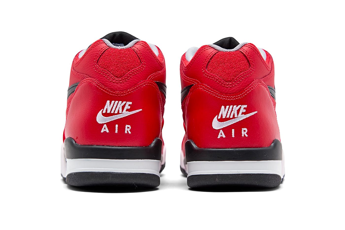 nike air flight black and red