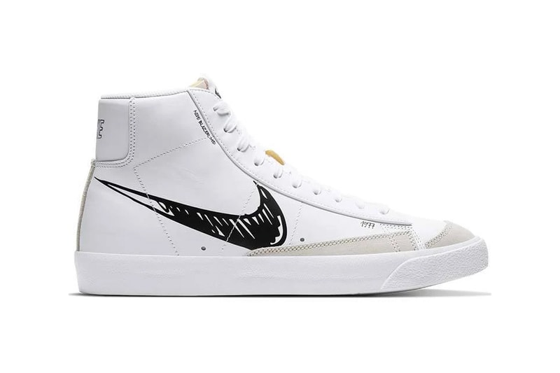nike sportswear air force 1 low blazer mid sketch white black platinum tint CW7580 CW7581 101 release date info photos price