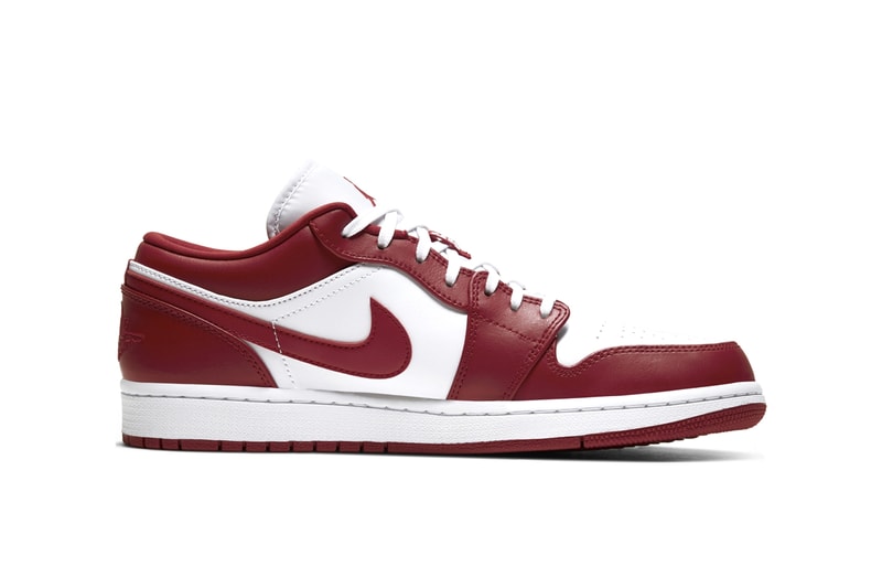 Nike Air Jordan 1 Low "Court Purple/White/Black" "Gym Red/White" Drop Release Information Dates AJ1 Wings Basketball Sneaker Footwear Perforated Leather