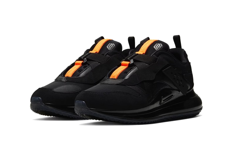 nike air max 720 obj slip black total orange team orange da4155 001 800 cleveland browns release date info photos price