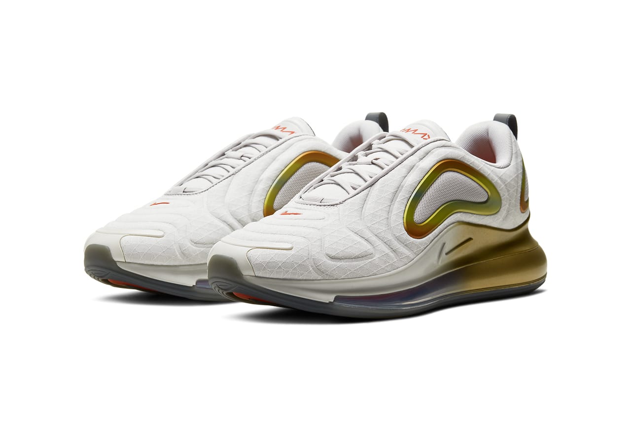 air max 720 gold and white