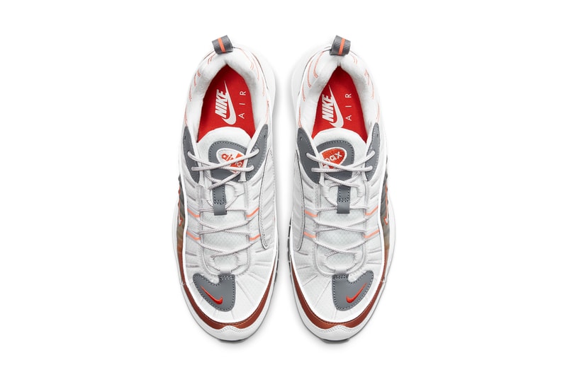 nike air max 98 270 react 200 metallic gradient CD0132 002 vast grey team orange smoke summit white AT8507 CD6615 100 magma release date info photos price 