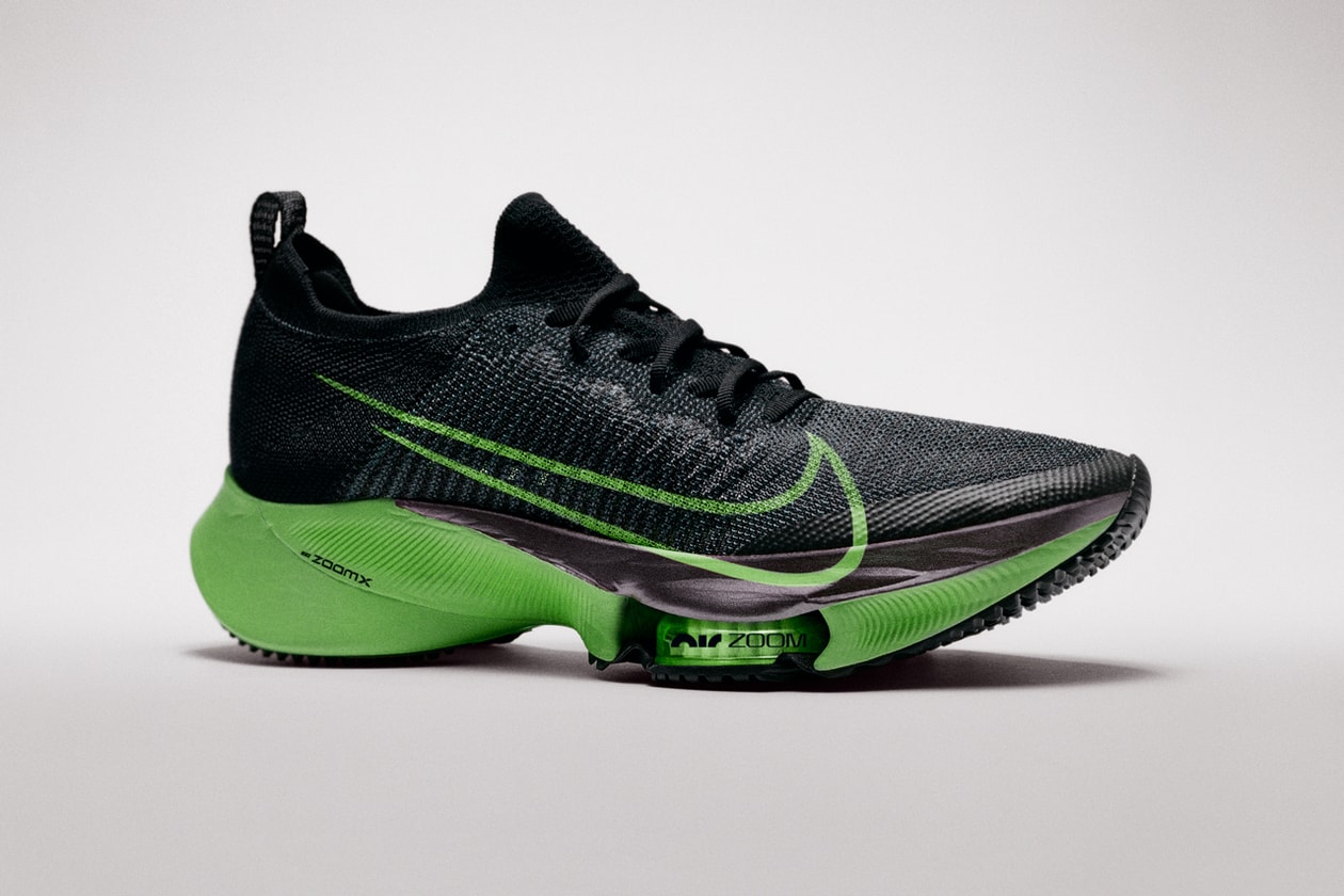 nike running 2020 olympic olympics tokyo footwear air zoom alpha fly tempo next percent track spikes victory viperfly alphafly flyknit banned shoes release date info photos price Atomknit track running sprinting marathon carbon fiber plates foam react
