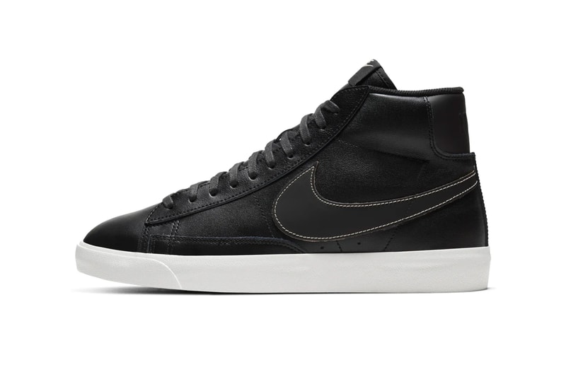 Nike Blazer Mid Light Patina Dark Patina shoes sneakers footwear kicks menswear runners trainers spring summer 2020 collection basketball swoosh beige tonal cushioning check