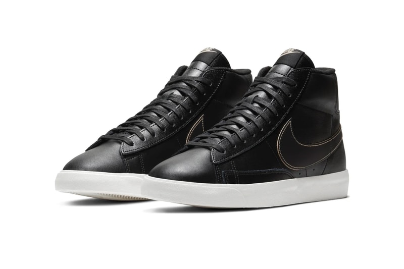 Nike Blazer Mid Light Patina Dark Patina shoes sneakers footwear kicks menswear runners trainers spring summer 2020 collection basketball swoosh beige tonal cushioning check