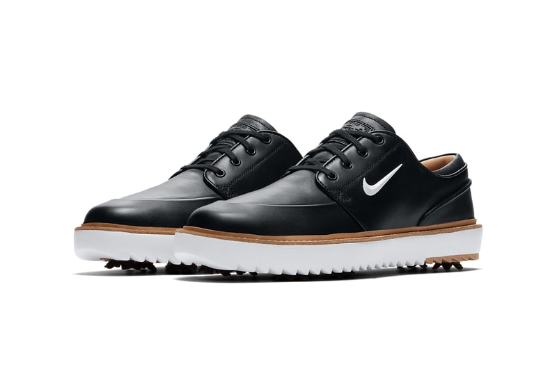 nike golf stefan janoski g tour Black Vachetta Tan Gum Medium Brown Metallic White BV8070 001 100 release date info photos price