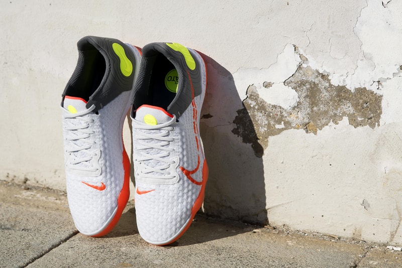 nike react gato futsal white orange yellow release date info photos price