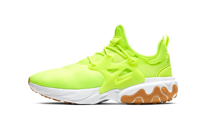 nike react presto volt colorway release sneakers shoes AV2605-702 neon running winter summer heat