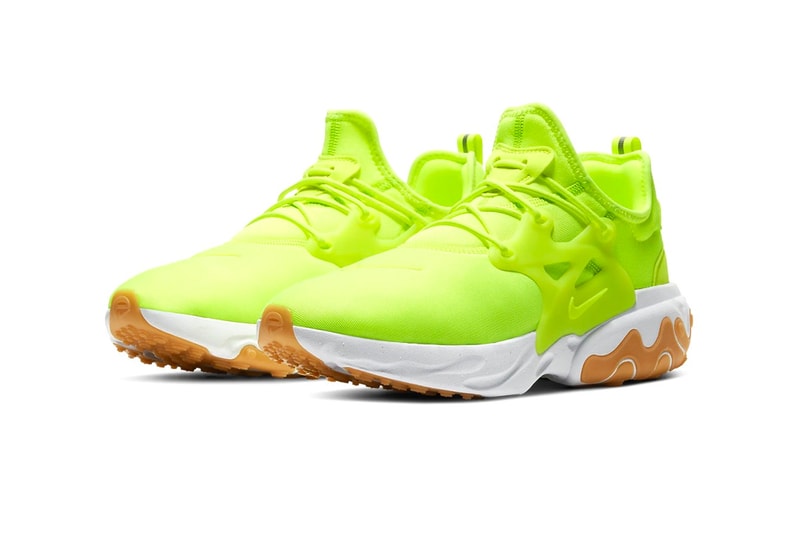nike react presto volt colorway release sneakers shoes AV2605-702 neon running winter summer heat