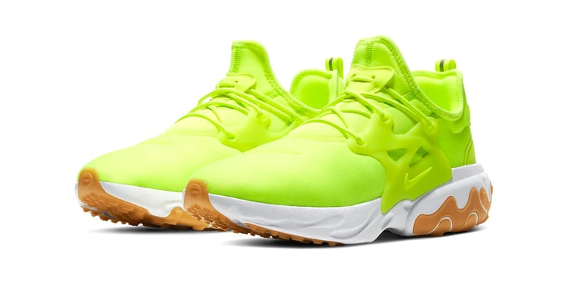 nike react presto neon green