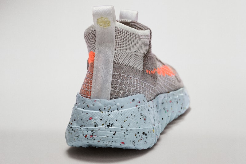 nike space hippie collection 1 2 3 4 factory floor carbon footprint sustainable crater foam release date info photos price rPoly crater foam grind rubber