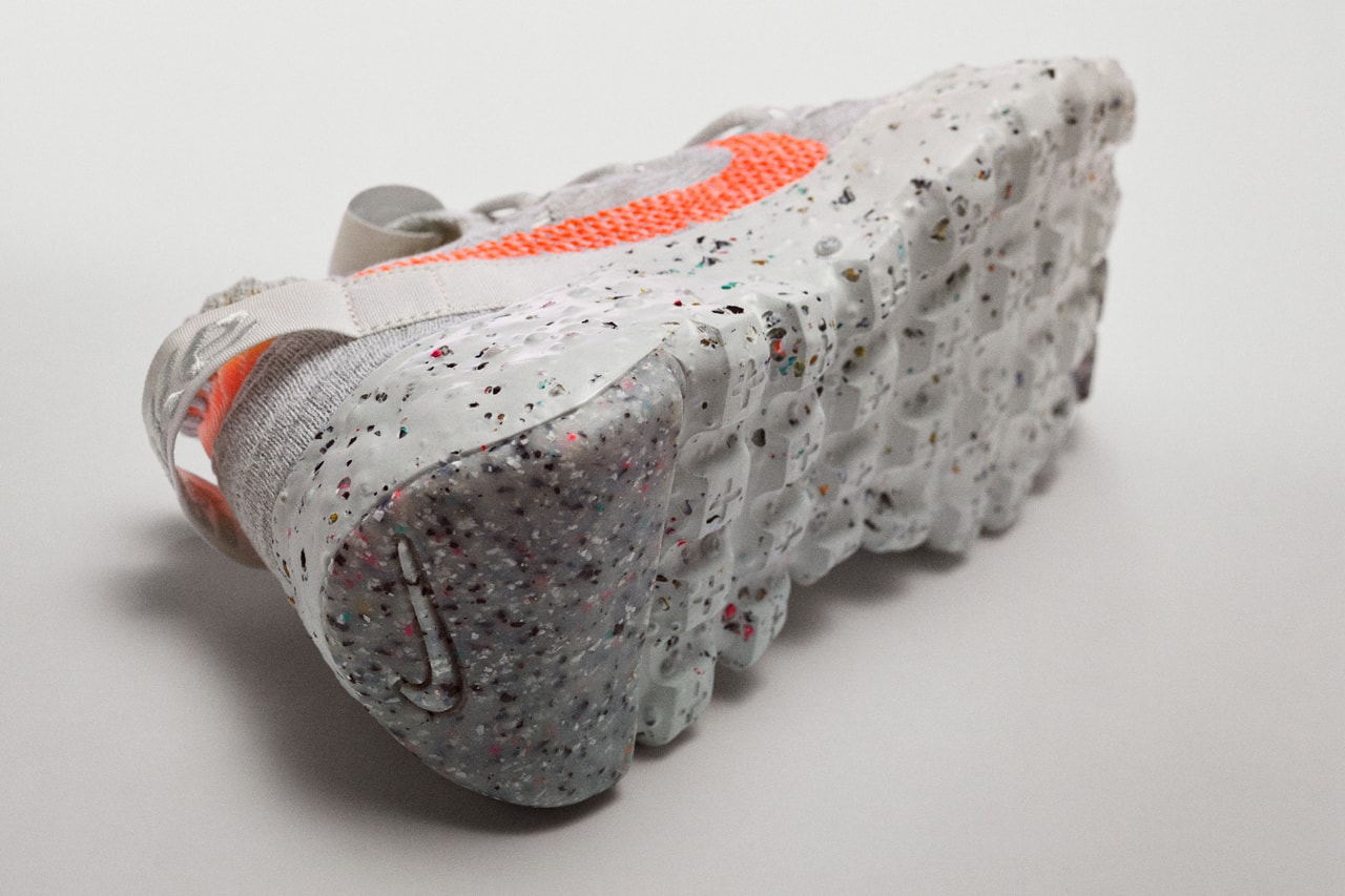 nike space hippie collection 1 2 3 4 factory floor carbon footprint sustainable crater foam release date info photos price rPoly crater foam grind rubber