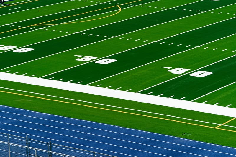 Nike Adds Sustainability Nathaniel Traz-Powell Stadium Miami Football sustanable details nfl practice Grind Infill material reduce waste